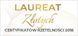 logo laureat złotych certyfikatów rzetelności 2018